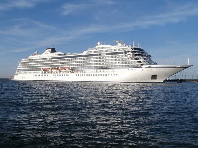 Port Said tourist port receives the Norwegian ship “VIKING STAR”.