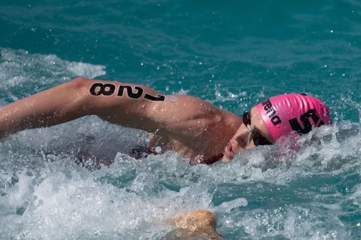 Yesterday was the first day of the @world_aquatics at Egypt’s beautiful red sea,Somabay with the #openwater swimming event.