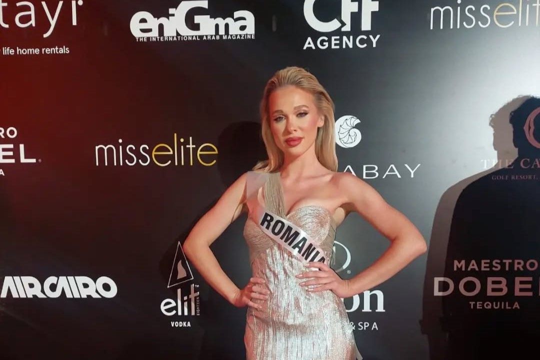 Miss Romania from the red-carpet just before the Grand Finale.