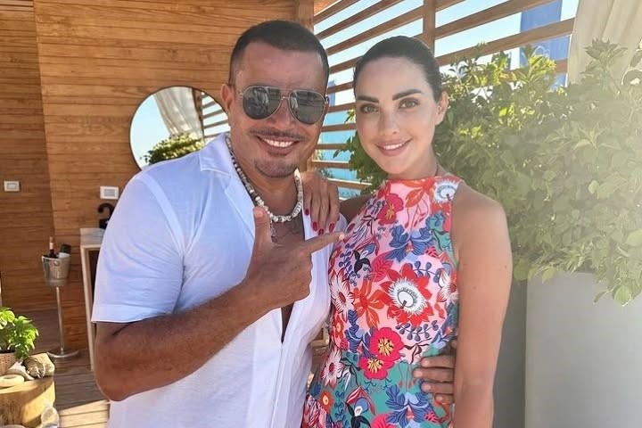 Lebanese beauty @dalidakhalilofficial and legendary star @amrdiab.