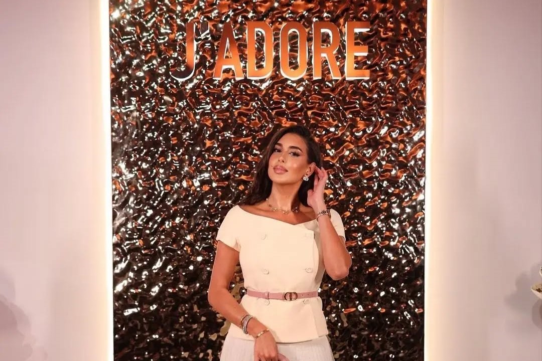 Gorgeous @yasmine_sabri at yesterday’s event for @diorbeauty #jadore perfume in Dubai.