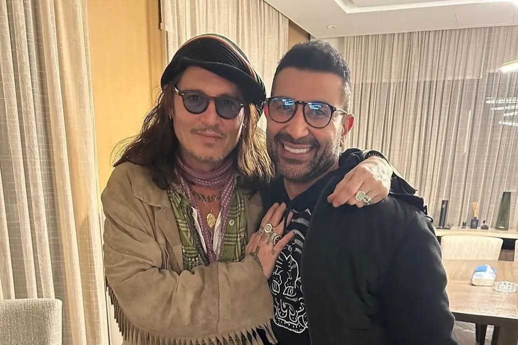 Are we seeing a new friendship  @johnnydepp and @ahmedsaadofficial in Egypt.