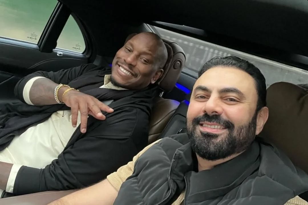 American star @tyrese lands in Egypt and greeted by close friend @mk_mohamedkarim.