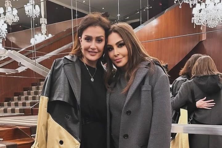 Looking good ladies  @ghadaabdelrazek and @elissazkh in Paris.