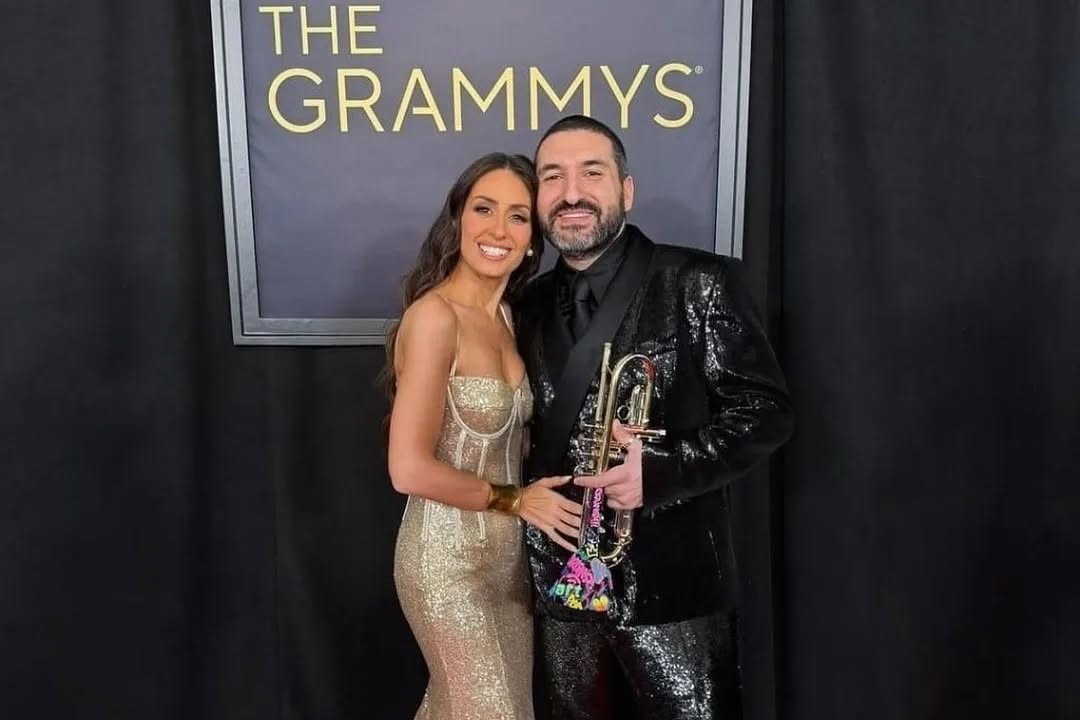 Red carpet moments with the beautiful @hibatawaji and @ibrahimmaaloufofficial at the 66th edition of the Gramny Awards 2024.