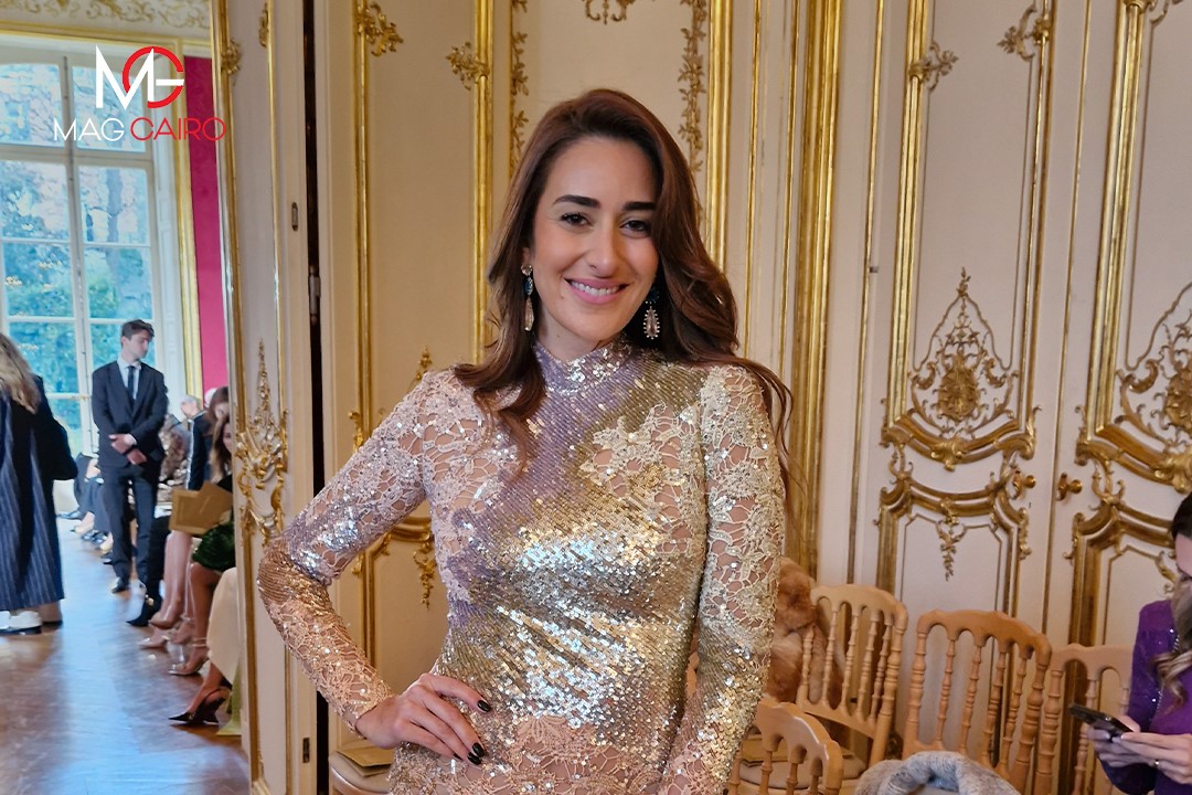 Amina Khalil looking absolutely stunning at the Georges Hobeika Fashion Show during Paris Fashion Week! It’s so exciting to see her share this exclusive moment with #MagCairo.