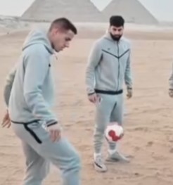 Highlights from the visit of the delegation of New Zealand and Croatia led by Real Madrid star Luca Modric to the area of the Pyramids of Giza.