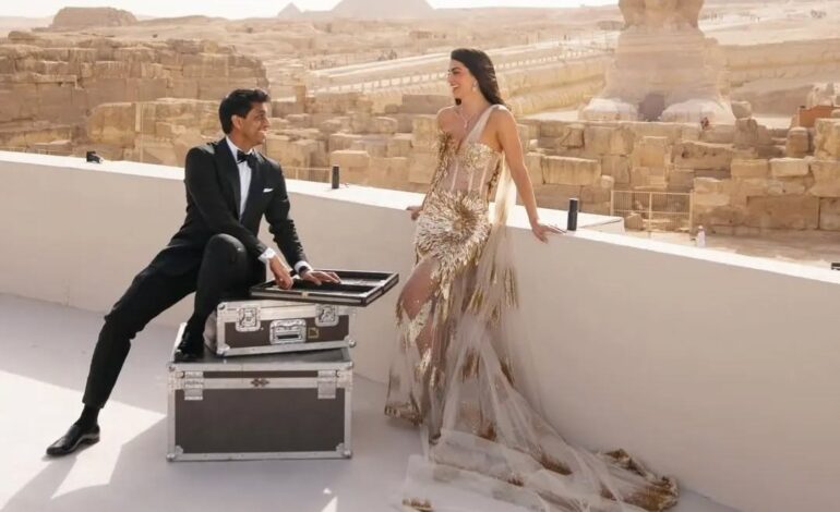 Ankur Jain and Erika’s love transcends time and space as they exchange vows against the timeless backdrop of the Pyramids of Giza. A wedding for the ages, where history meets romance in an unforgettable embrace.