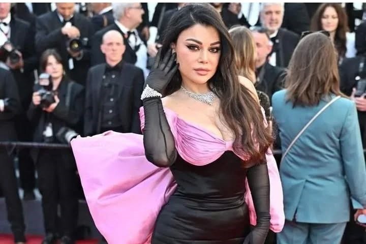 Lebanese Diva graced the Cannes red-carpet yesterday with a stunning loom  sometimes indeed more is more.