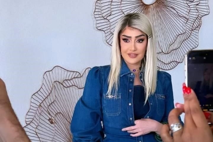 Ghada Abdel Razek turned heads at the Arab Media Forum with her stunning blonde look!  What do you think of this bold transformation.