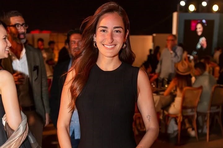 Egyptian actress Amina Khalil dazzles at the Ulter by @valuegypt launch event, effortlessly chic in a @sandroparis dress.