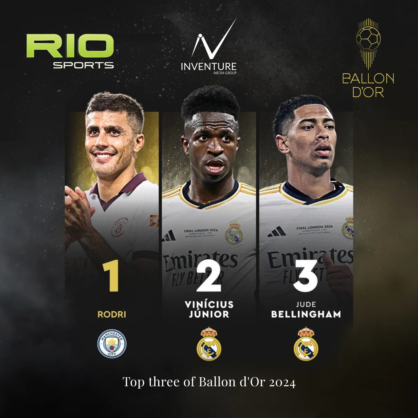 The top three players in the 2024 Ballon d’Or race have shown us why they’re football’s elite.