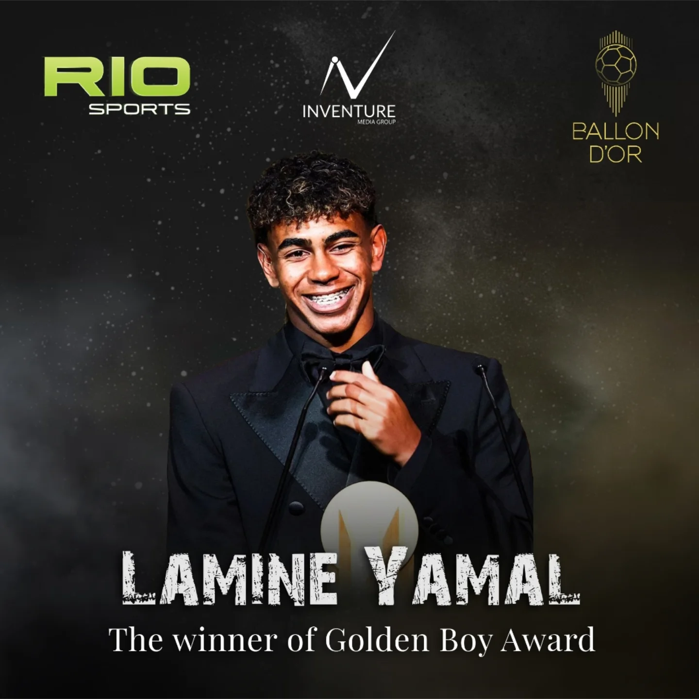 It’s official—Lamin Yamal is this year’s Golden Boy!  At just 16.