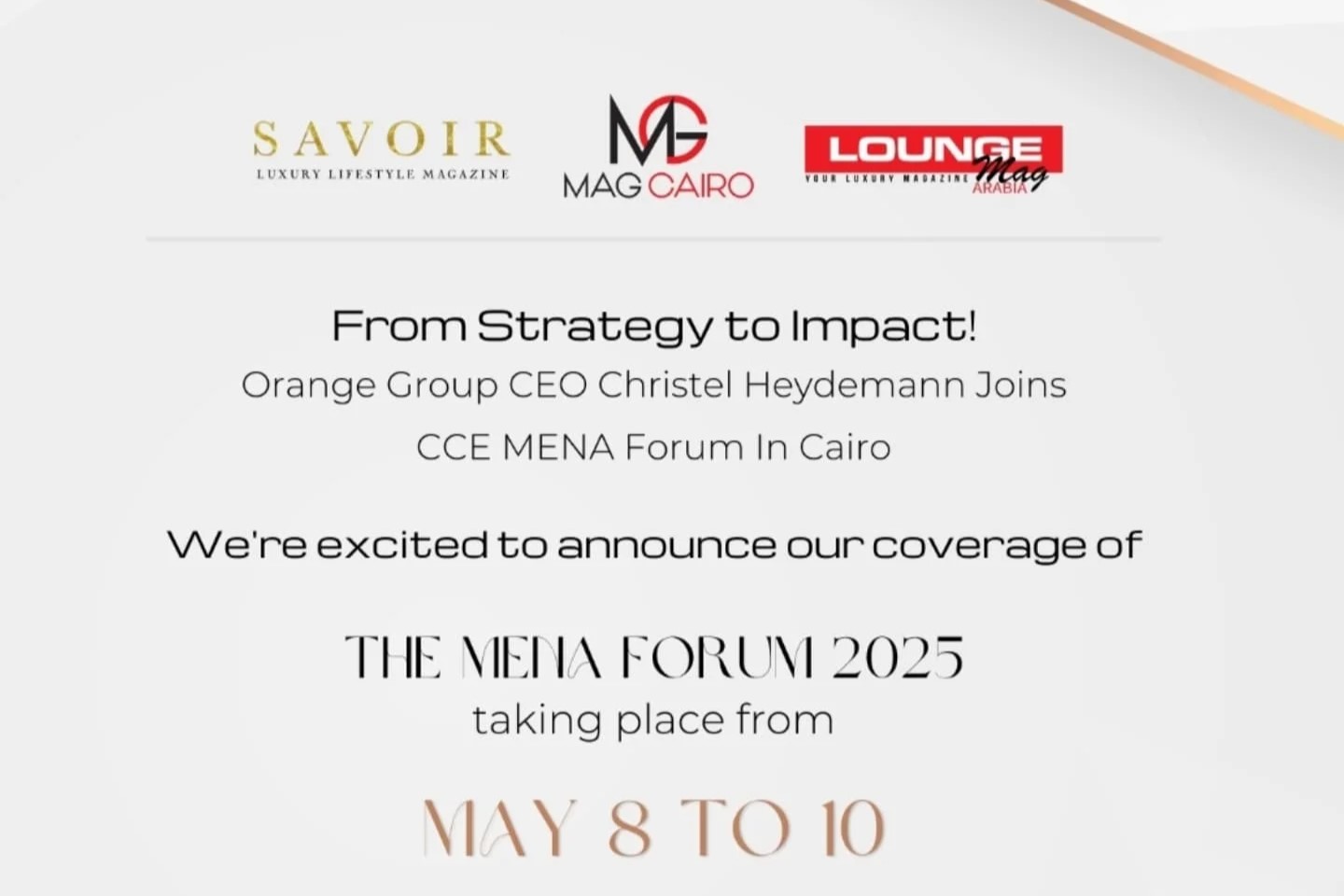 Imagining Tomorrow’s Solutions Together — MENA Forum 2025.