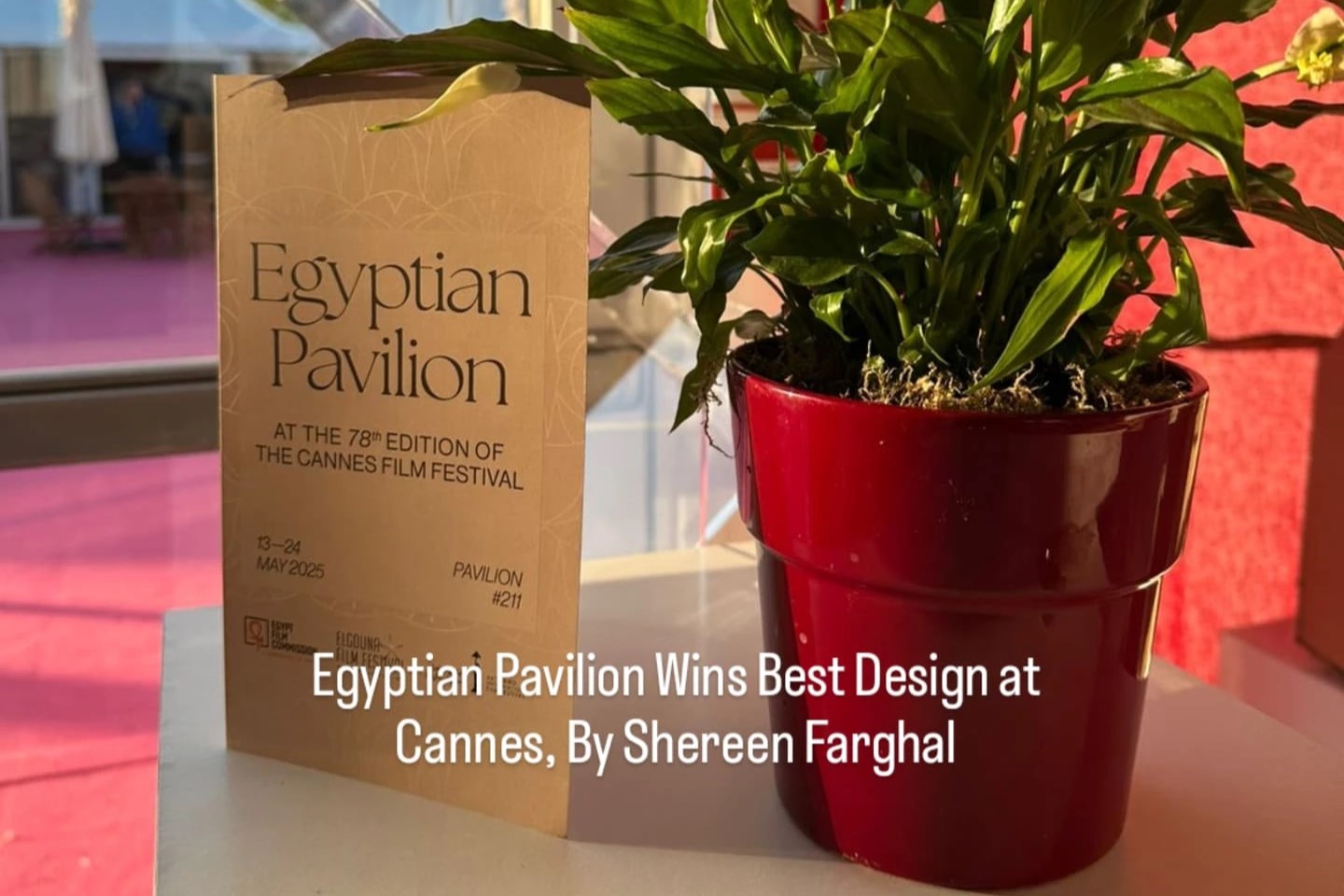 Shereen Farghal Behind Award-Winning Egyptian Pavilion at Cannes.