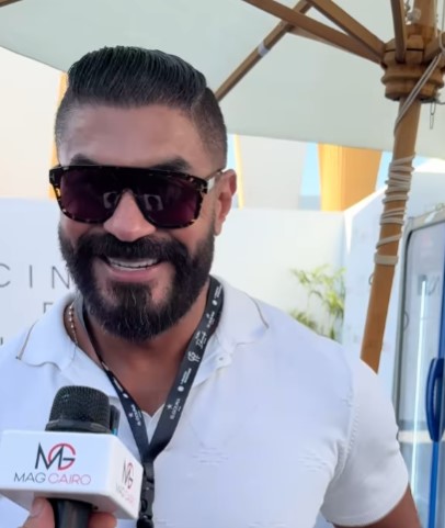 A candid moment with the ever-charming Khaled Selim at yesterday’s #ElGounaFilmFestival — always a pleasure catching up.