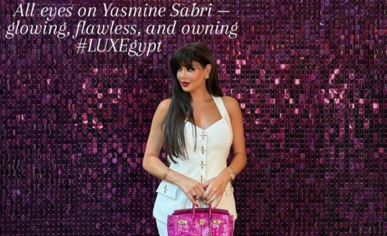 From the heart of Cairo, Star Yasmine Sabri lights up #LUXEgypt.