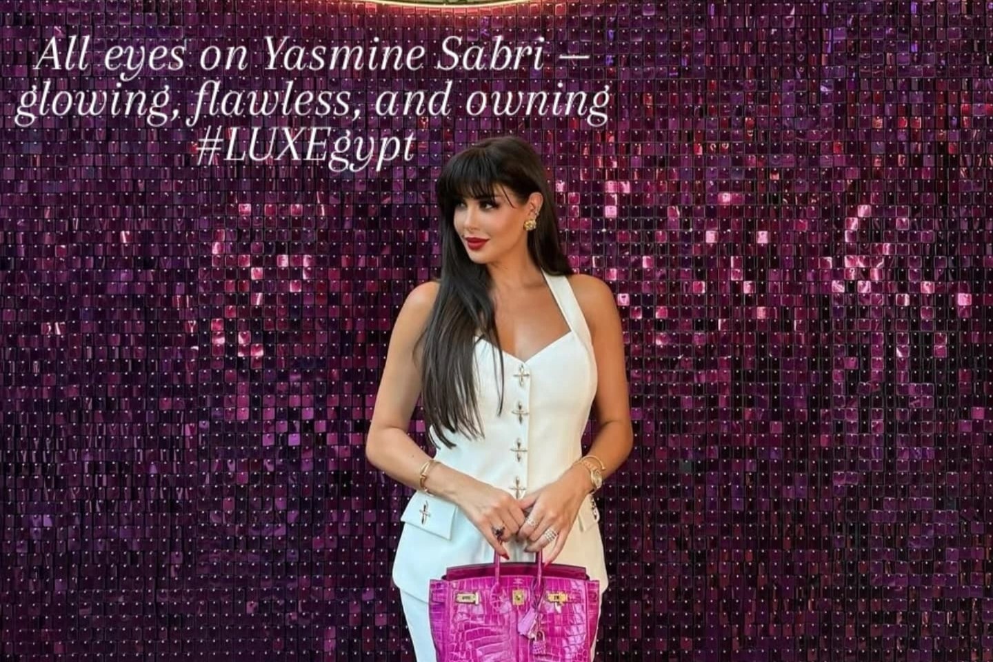 From the heart of Cairo, Star Yasmine Sabri lights up #LUXEgypt.