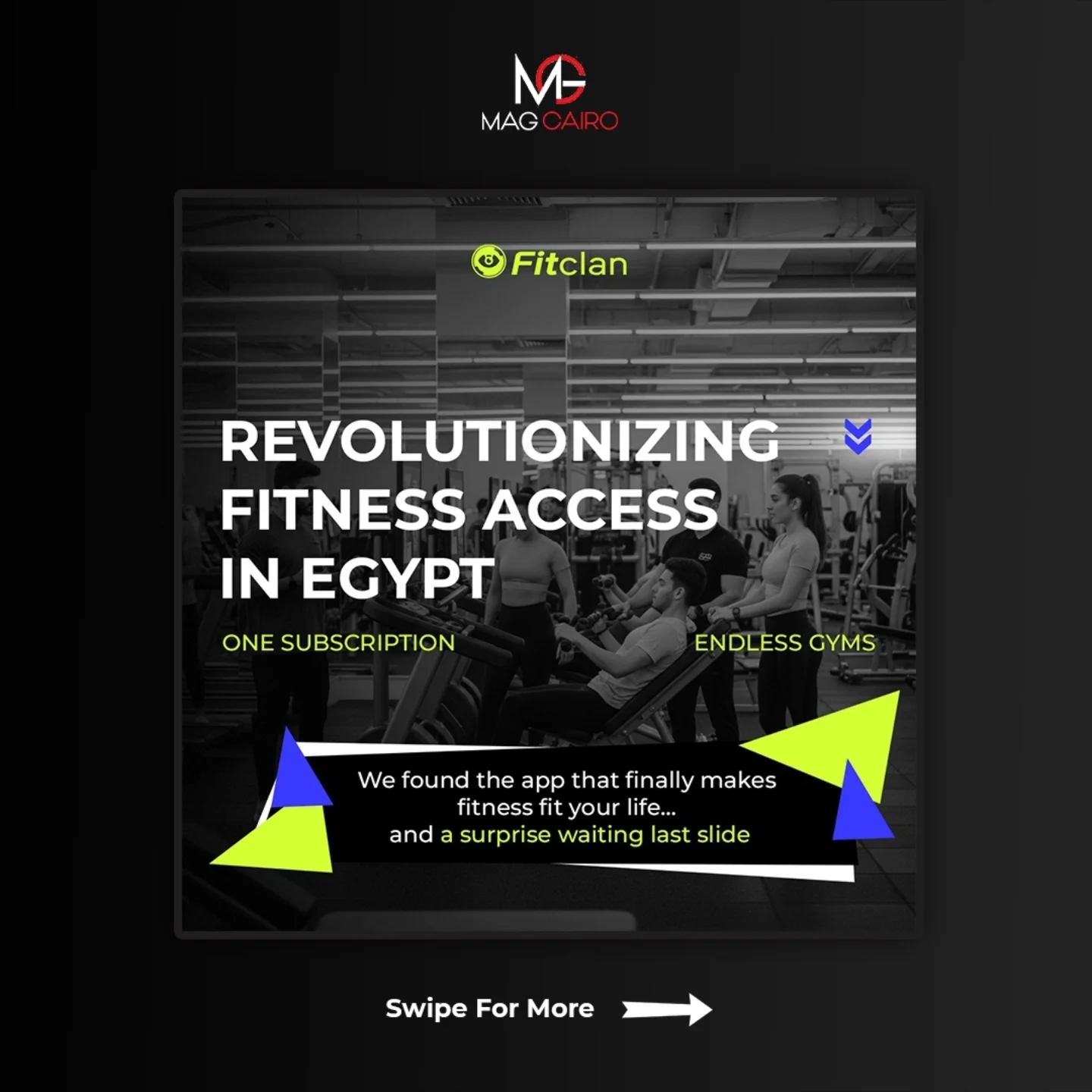 The way Egypt works out is changing One app. Endless gyms. One flexible subscription — and yes, a surprise waiting on the last slide.