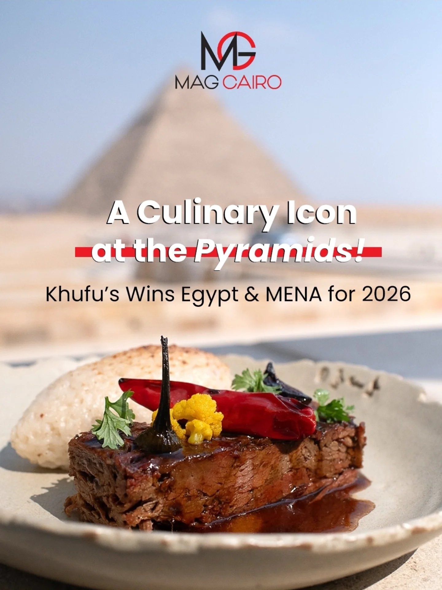 Crowned the Best in the Region! From the heart of Giza to the top of the MENA culinary world.