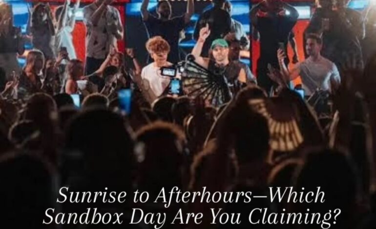 Your Sandbox by day lineup just dropped—and it’s shaping up to be a full-on sonic escape from sunrise to after dark.