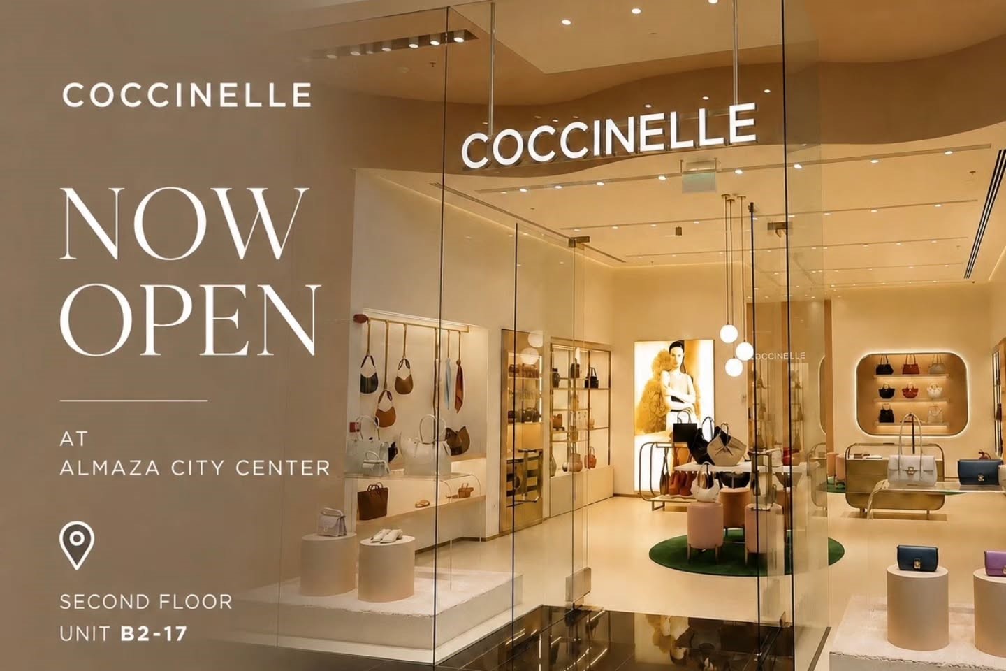 @coccinelle.egypt is now open at Almaza City Center.