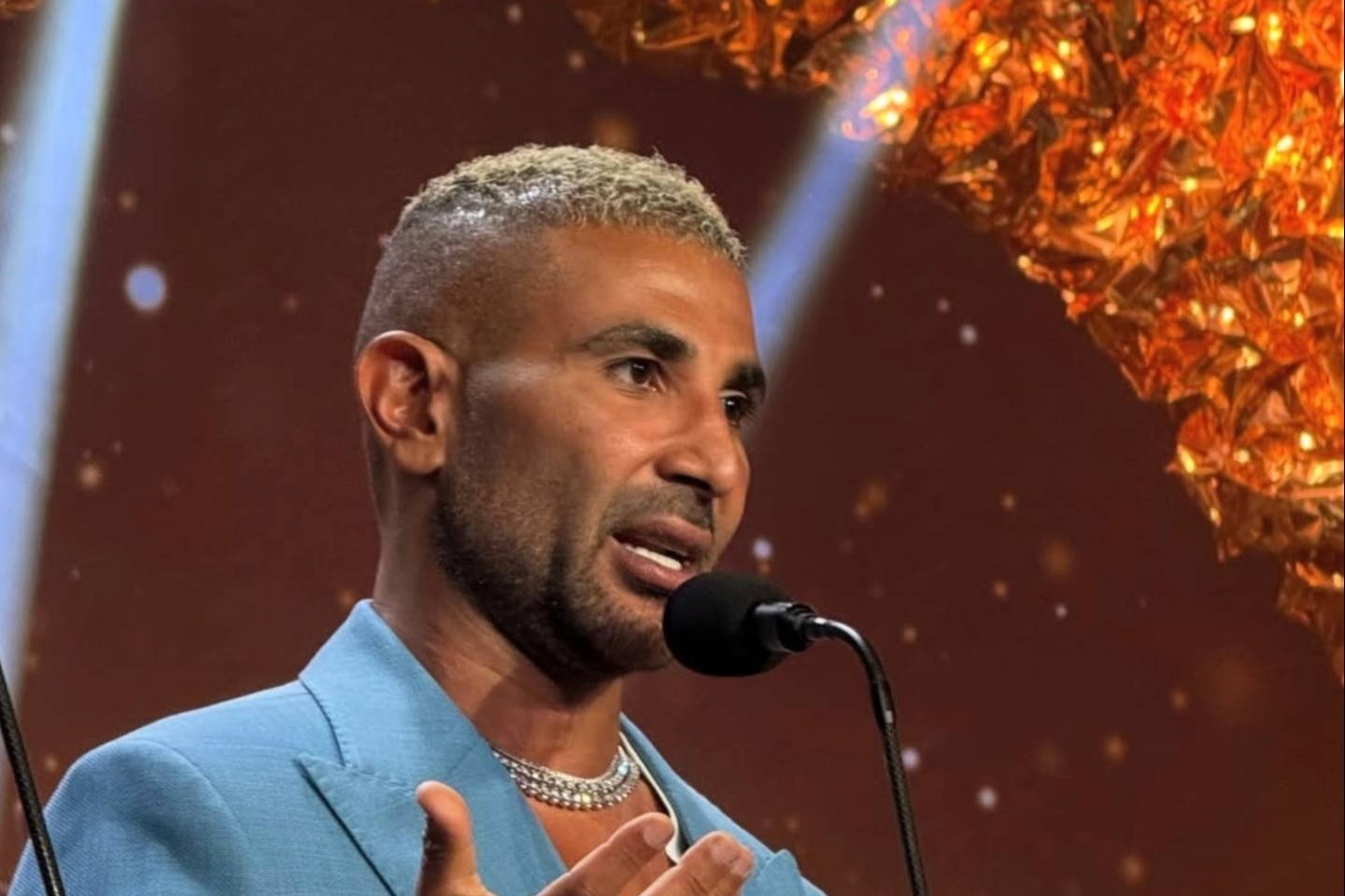 Ahmed Saad made a memorable appearance at Murex d’Or Lebanon 2026.